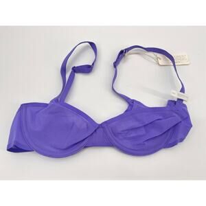 NWT Aerie Smoothez Balconette Bra Sz 34B Purple Mesh Underwire